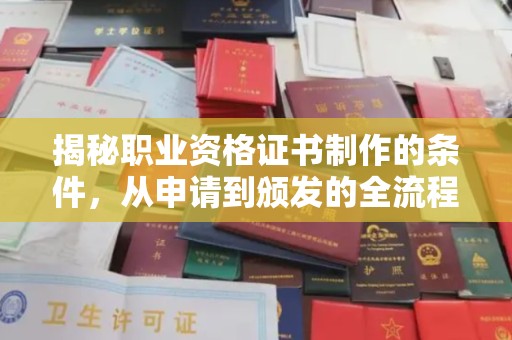 莱州揭秘职业资格证书制作的条件，从申请到颁发的全流程解析