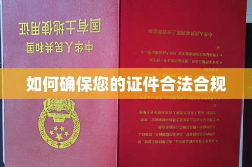 莱州如何确保您的证件合法合规