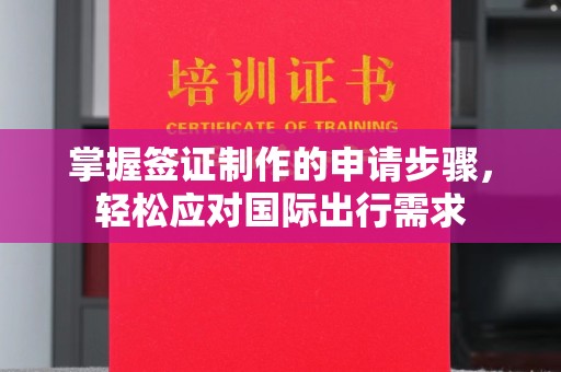 莱州掌握签证制作的申请步骤，轻松应对国际出行需求