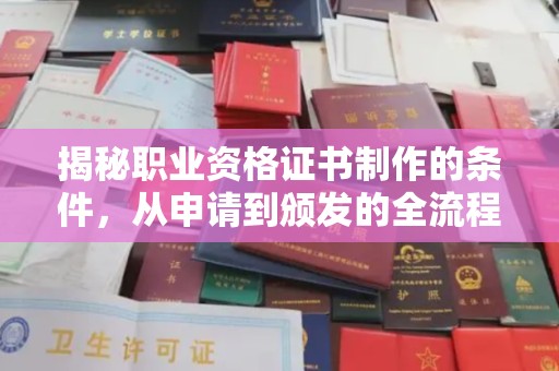 莱州揭秘职业资格证书制作的条件，从申请到颁发的全流程解析