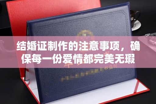 莱州结婚证制作的注意事项，确保每一份爱情都完美无瑕